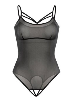 Czarne prześwitujące body z otwartym krokiem Lily 2430, Kolor czarny, Rozmiar L/XL, Teyli ze sklepu Intymna w kategorii Body damskie - zdjęcie 184150339