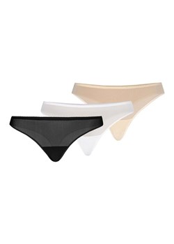 Nikola stringi 309 3-pack, Kolor czarny-biały-beżowy, Rozmiar L, Teyli ze sklepu Intymna w kategorii Majtki damskie - zdjęcie 184150379