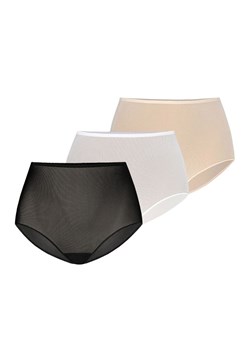 Retro figi wysokie 306 3-pack, Kolor czarny-biały-beżowy, Rozmiar L, Teyli ze sklepu Intymna w kategorii Majtki damskie - zdjęcie 184150406