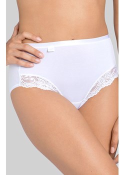 Sloggi Romance Maxi białe figi z wyższym stanem plus size 10031897, Kolor biały, Rozmiar 42, Sloggi ze sklepu Intymna w kategorii Majtki damskie - zdjęcie 184150589