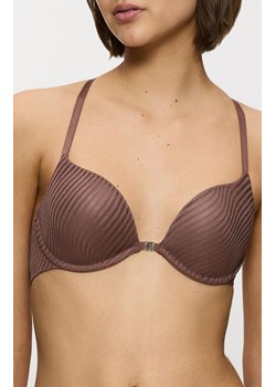 Triumph biustonosz push-up push-up zapinany z przodu ciemnobrązowy Harmony Spotlight WHUF 10217429, Kolor ciemnobrązowy, Rozmiar 80B, Triumph ze sklepu Intymna w kategorii Biustonosze - zdjęcie 184152089