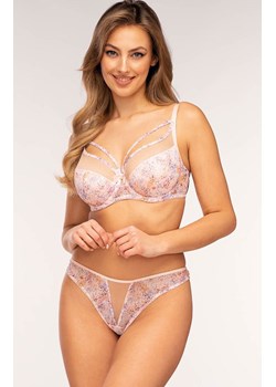 Biustonosz półusztywniany semi-soft Lori, Kolor brzoskwiniowy-wzór, Rozmiar 70C, Unikat ze sklepu Intymna w kategorii Biustonosze - zdjęcie 184153285