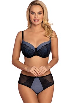 Biustonosz typu full cup VB-438, Kolor czarny-jeans, Rozmiar 70D, Vena ze sklepu Intymna w kategorii Biustonosze - zdjęcie 184153516