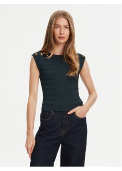 Guess Bluzka W5YR12 Z0130 Zielony Regular Fit ze sklepu MODIVO w kategorii Bluzki damskie - zdjęcie 184155387