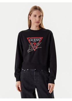 Guess Bluza W5YQ06 KB681 Czarny Regular Fit ze sklepu MODIVO w kategorii Bluzy damskie - zdjęcie 184155399