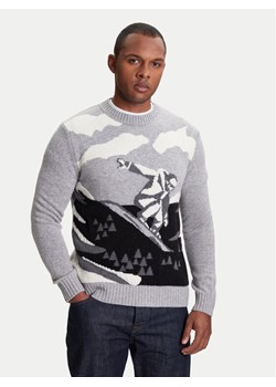 United Colors Of Benetton Sweter 1244K108R Szary Regular Fit ze sklepu MODIVO w kategorii Swetry męskie - zdjęcie 184155417