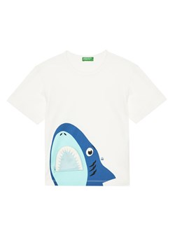 United Colors Of Benetton T-Shirt 3I1XG10JL Écru Regular Fit ze sklepu MODIVO w kategorii T-shirty chłopięce - zdjęcie 184155429