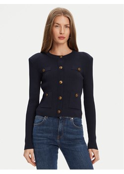 Guess Kardigan W5YR09 Z0130 Granatowy Regular Fit ze sklepu MODIVO w kategorii Swetry damskie - zdjęcie 184155435
