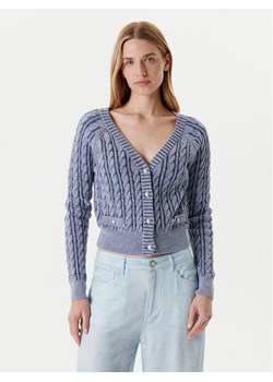 Guess Kardigan W5YR15 Z3OU0 Niebieski Regular Fit ze sklepu MODIVO w kategorii Swetry damskie - zdjęcie 184155437