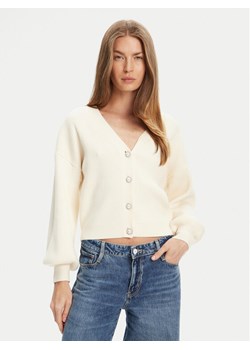 Guess Kardigan W5YR07 Z2ZK2 Écru Relaxed Fit ze sklepu MODIVO w kategorii Swetry damskie - zdjęcie 184155505