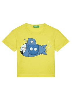 United Colors Of Benetton T-Shirt 3I1XG10JL Żółty Regular Fit ze sklepu MODIVO w kategorii T-shirty chłopięce - zdjęcie 184155508