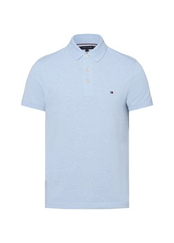 Tommy Hilfiger Męska koszulka polo Mężczyźni Bawełna jasnoniebieski jednolity ze sklepu vangraaf w kategorii T-shirty męskie - zdjęcie 184156278