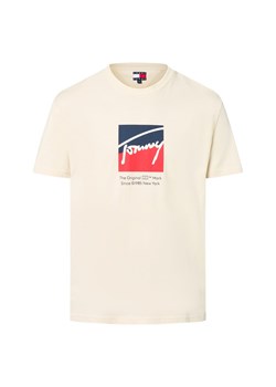 Tommy Jeans Koszulka męska Mężczyźni Bawełna piaskowy nadruk - id: 762488-0001-09900 - marki Tommy Jeans - 184156317 Tommy Jeans Koszulka męska Mężczyźni Bawełna piaskowy nadruk ze sklepu vangraaf w kategorii T-shirty męskie - zdjęcie 184156317