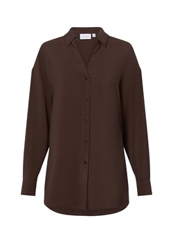 comma casual identity Bluzka damska Kobiety wiskoza czekoladowy jednolity ze sklepu vangraaf w kategorii Bluzki damskie - zdjęcie 184156358