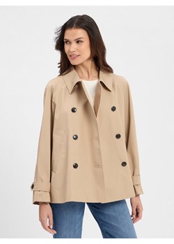 Tommy Hilfiger Trencz damski Kobiety Bawełna beżowy jednolity ze sklepu vangraaf w kategorii Płaszcze damskie - zdjęcie 184156408