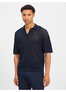 Drykorn Męska koszulka polo - Laurenzzo Mężczyźni Bawełna granatowy jednolity ze sklepu vangraaf w kategorii T-shirty męskie - zdjęcie 184156429