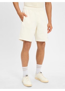 PEGADOR Męskie spodenki dresowe - Logo Mężczyźni Bawełna biały jednolity ze sklepu vangraaf w kategorii Spodenki męskie - zdjęcie 184156435