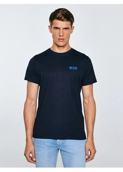 Koszulka męska z nadrukiem granatowa Tatisar 403 ze sklepu Big Star w kategorii T-shirty męskie - zdjęcie 184156515