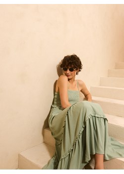 Mohito - Letnia sukienka midi - zielony ze sklepu Mohito w kategorii Sukienki - zdjęcie 184156887