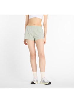 Spodenki damskie New Balance WS41286GAS – zielone ze sklepu New Balance Poland w kategorii Szorty - zdjęcie 184157466