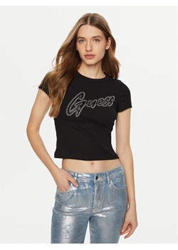 Guess T-Shirt W5RI68 KA0H1 Czarny Regular Fit ze sklepu MODIVO w kategorii Bluzki damskie - zdjęcie 184158407