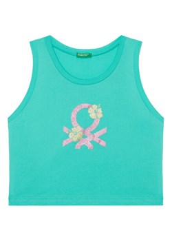 United Colors Of Benetton Top 3I1XCH01Z Zielony Relaxed Fit ze sklepu MODIVO w kategorii Bluzki dziewczęce - zdjęcie 184158507