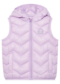 United Colors Of Benetton Kamizelka 21INGJ00H Fioletowy Regular Fit ze sklepu MODIVO w kategorii Kamizelki dziewczęce - zdjęcie 184158518