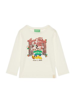 United Colors Of Benetton Bluzka 3ATNG10GQ Écru Regular Fit ze sklepu MODIVO w kategorii Bluzki dziewczęce - zdjęcie 184158608