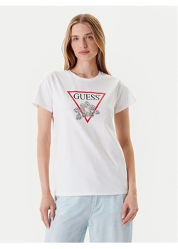 Guess T-Shirt W5YI38 I3Z14 Biały Regular Fit ze sklepu MODIVO w kategorii Bluzki damskie - zdjęcie 184158639