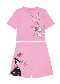 United Colors Of Benetton Piżama 30960P08S Różowy Regular Fit ze sklepu MODIVO w kategorii Piżamy dziecięce - zdjęcie 184158647