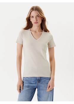 United Colors Of Benetton T-Shirt 3GA2E4230 Beżowy Regular Fit ze sklepu MODIVO w kategorii Bluzki damskie - zdjęcie 184158648