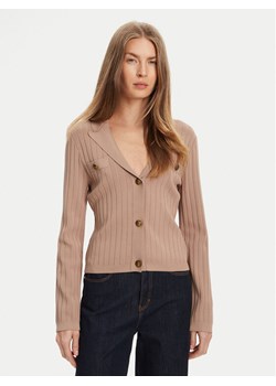 Guess Kardigan W5YR11 Z0130 Beżowy Regular Fit ze sklepu MODIVO w kategorii Swetry damskie - zdjęcie 184158667