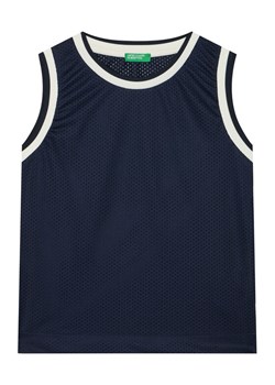 United Colors Of Benetton Tank top 3FJGCH01V Granatowy Regular Fit ze sklepu MODIVO w kategorii T-shirty chłopięce - zdjęcie 184158679