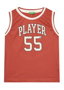 United Colors Of Benetton Tank top 3FJGCH01V Czerwony Regular Fit ze sklepu MODIVO w kategorii Bluzki dziewczęce - zdjęcie 184158686
