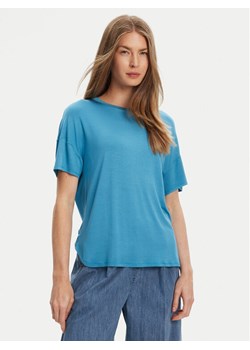 United Colors Of Benetton T-Shirt 3Z12D101X Niebieski Slim Fit ze sklepu MODIVO w kategorii Bluzki damskie - zdjęcie 184158719