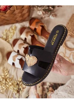 Royalfashion Damskie klapki na płaskiej podeszwie Olis ze sklepu royalfashion.pl w kategorii Klapki damskie - zdjęcie 184160455