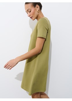Mohito - Bawełniana sukienka mini - zielony ze sklepu Mohito w kategorii Sukienki - zdjęcie 184160927
