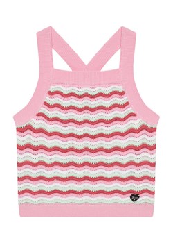 Guess Top J5GR06 Z3MR1 Różowy Regular Fit ze sklepu MODIVO w kategorii Bluzki dziewczęce - zdjęcie 184162918