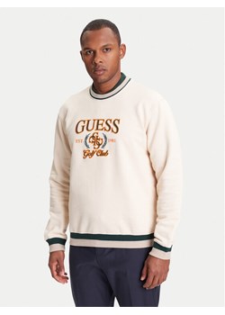 Guess Bluza M5YQ12 KCXW1 Beżowy Regular Fit ze sklepu MODIVO w kategorii Bluzy męskie - zdjęcie 184165015
