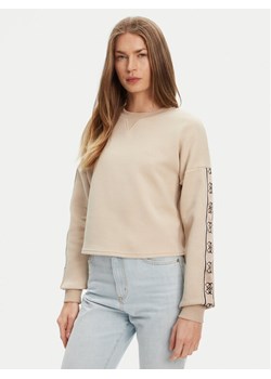 Guess Bluza V3BQ16 KB3P2 Beżowy Regular Fit ze sklepu MODIVO w kategorii Bluzy damskie - zdjęcie 184165049