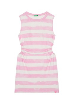 United Colors Of Benetton Sukienka letnia 3SL3CV013 Różowy Regular Fit ze sklepu MODIVO w kategorii Sukienki dziewczęce - zdjęcie 184165055