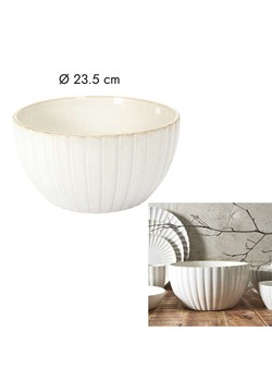 Make a Wish Miska w kolorze biało-beżowym na sałatkę - Ø 23,5 cm ze sklepu Limango Polska w kategorii Misy i tace dekoracyjne - zdjęcie 184166019