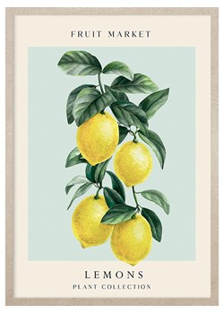 Ars Longa Druk artystyczny &quot;Levitating lemons&quot; w ramce - 70 x 50 cm ze sklepu Limango Polska w kategorii Obrazy - zdjęcie 184166208