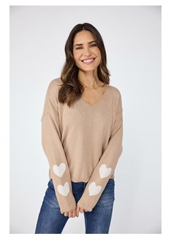 LIEBLINGSSTÜCK Sweter &quot;Linka&quot; w kolorze beżowym ze sklepu Limango Polska w kategorii Swetry damskie - zdjęcie 184166429