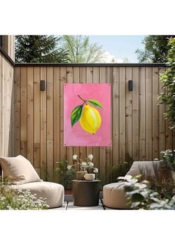 Orangewallz Druk artystyczny &quot;Lemon on Pink&quot; na zewnątrz ze sklepu Limango Polska w kategorii Obrazy - zdjęcie 184166979