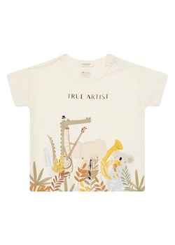 United Colors Of Benetton T-Shirt 3I1XA105R Beżowy Boxy Fit ze sklepu MODIVO w kategorii Kaftaniki i bluzki - zdjęcie 184167475