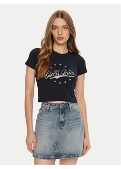 Guess T-Shirt W5RI59 J1314 Granatowy Regular Fit ze sklepu MODIVO w kategorii Bluzki damskie - zdjęcie 184167527