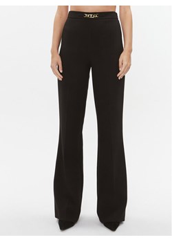 TWINSET Spodnie materiałowe 232TT2191 Czarny Flare Fit ze sklepu MODIVO w kategorii Spodnie damskie - zdjęcie 184167537