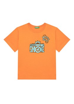 United Colors Of Benetton T-Shirt 3JERG10JQ Pomarańczowy Regular Fit ze sklepu MODIVO w kategorii T-shirty chłopięce - zdjęcie 184167549