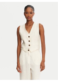 Marella Kamizelka Anemone 2515151012 Écru Regular Fit ze sklepu MODIVO w kategorii Kamizelki damskie - zdjęcie 184167577